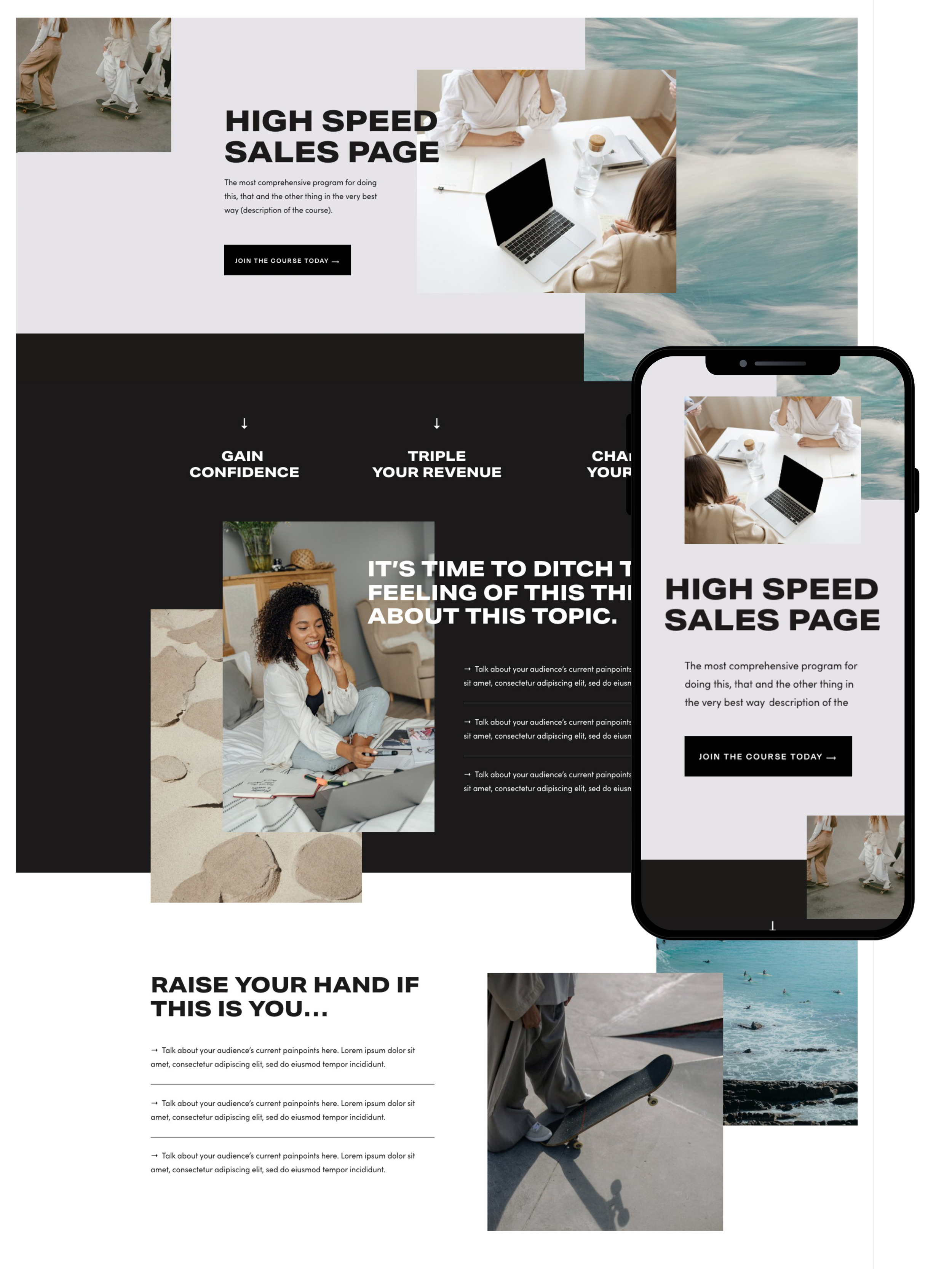 Sales Page Design | Elite Launch Design - Create in Turkiye for Higher Conversions