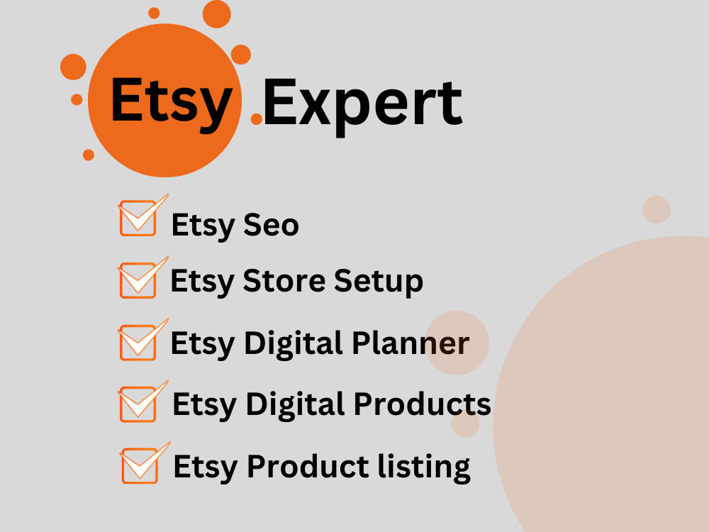 Etsy Shop Setup Service | Branding, SEO, Banner Design, Product Listings in Turkiye